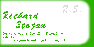 richard stojan business card